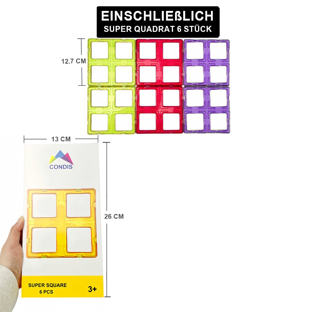 CONDIS Superquadrat 6 Pcs Expansion Set, die perfekte Ergänzung Kollektion - Condistoys